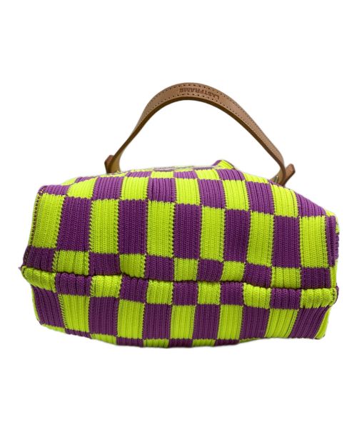 LASTFRAME（ラストフレーム）LASTFRAME (ラストフレーム) ICHIMATSU MARKET BAGS MALL イエロー×パープルの古着・服飾アイテム