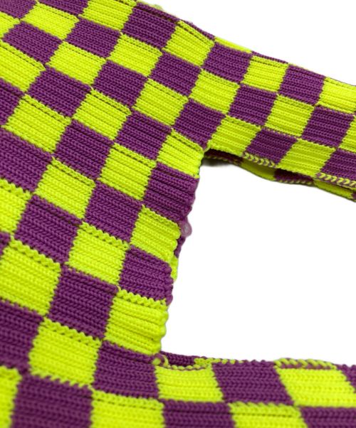 LASTFRAME（ラストフレーム）LASTFRAME (ラストフレーム) ICHIMATSU MARKET BAGS MALL イエロー×パープルの古着・服飾アイテム