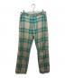 COMME des GARCONS HOMME PLUS（コムデギャルソンオムプリュス）の古着「コットンチェックパンツ」｜ベージュ×グリーン