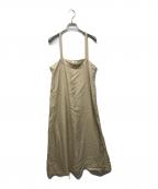 yoliヨリ）の古着「silk strap onepiece」｜ベージュ