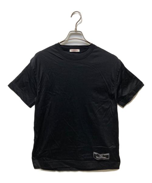VALENTINO（ヴァレンティノ）VALENTINO (ヴァレンティノ) パッチ付きTシャツ ブラック サイズ:XSの古着・服飾アイテム
