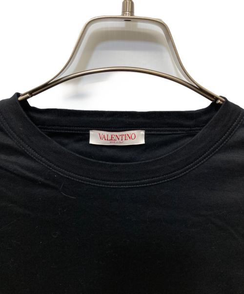 VALENTINO（ヴァレンティノ）VALENTINO (ヴァレンティノ) パッチ付きTシャツ ブラック サイズ:XSの古着・服飾アイテム