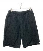 KAMIYAカミヤ）の古着「DESTRESSED HALF PT」｜ブラック