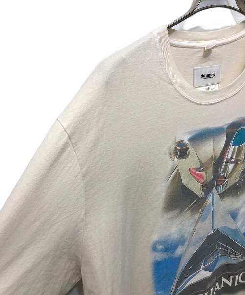 doublet（ダブレット）doublet (ダブレット) ANDROID PRINT T-SHIRT アイボリー サイズ:XLの古着・服飾アイテム