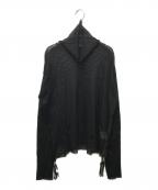 JOHN LAWRENCE SULLIVANジョン ローレンス サリバン）の古着「メッシュハイネックカットソー」｜ブラック