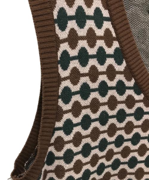 BoTT（ボット）BoTT (ボット) Link Knit Vest ブラウン サイズ:Mの古着・服飾アイテム