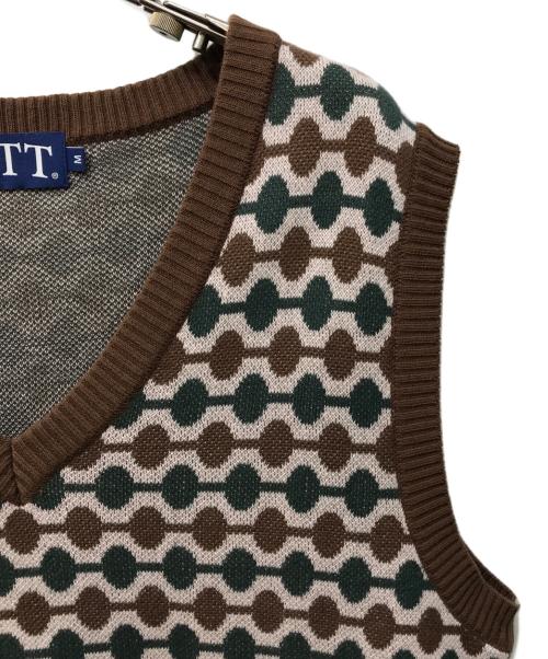 BoTT（ボット）BoTT (ボット) Link Knit Vest ブラウン サイズ:Mの古着・服飾アイテム