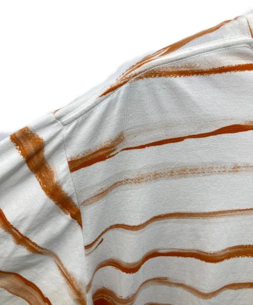 Porter Classic（ポータークラシック）Porter Classic (ポータークラシック) ARTIST BORDER T-SHIRT ベージュ×ブラウン サイズ:XLの古着・服飾アイテム