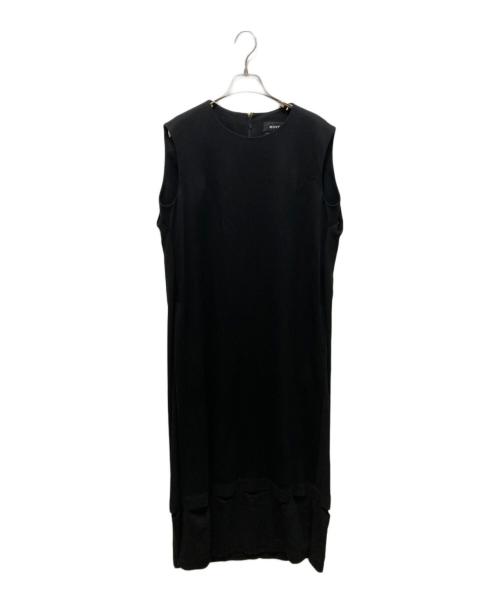MUVEIL（ミュベール）MUVEIL (ミュベール) ノースリーブワンピース ブラック サイズ:Lの古着・服飾アイテム
