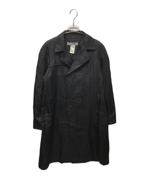 JIL SANDER（ジルサンダー）JIL SANDER (ジルサンダー) シルクトレンチコート ブラック サイズ:36の古着・服飾アイテム