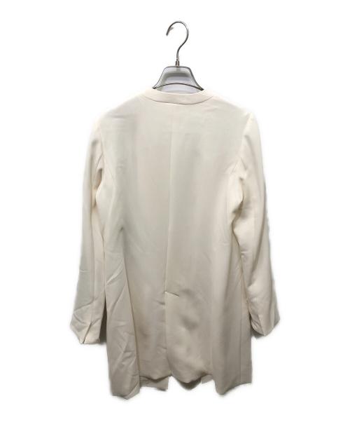 SOEJU（ソージュ）SOEJU (ソージュ) ロングノーカラージャケット ベージュ サイズ:Mの古着・服飾アイテム