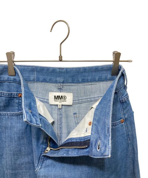 MM6 Maison Margiela（エムエムシックスメゾンマルジェラ）MM6 Maison Margiela (エムエムシックス メゾンマルジェラ) ライトデニムスカート インディゴ サイズ:40の古着・服飾アイテム