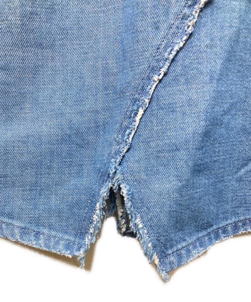 MM6 Maison Margiela（エムエムシックスメゾンマルジェラ）MM6 Maison Margiela (エムエムシックス メゾンマルジェラ) ライトデニムスカート インディゴ サイズ:40の古着・服飾アイテム