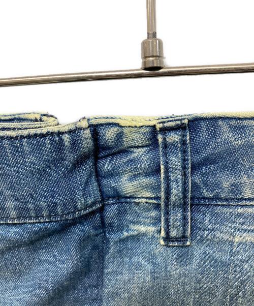 MM6 Maison Margiela（エムエムシックスメゾンマルジェラ）MM6 Maison Margiela (エムエムシックスメゾンマルジェラ) フロントデザインデニムスカート インディゴ サイズ:38の古着・服飾アイテム