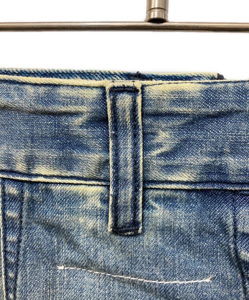 MM6 Maison Margiela（エムエムシックスメゾンマルジェラ）MM6 Maison Margiela (エムエムシックスメゾンマルジェラ) フロントデザインデニムスカート インディゴ サイズ:38の古着・服飾アイテム