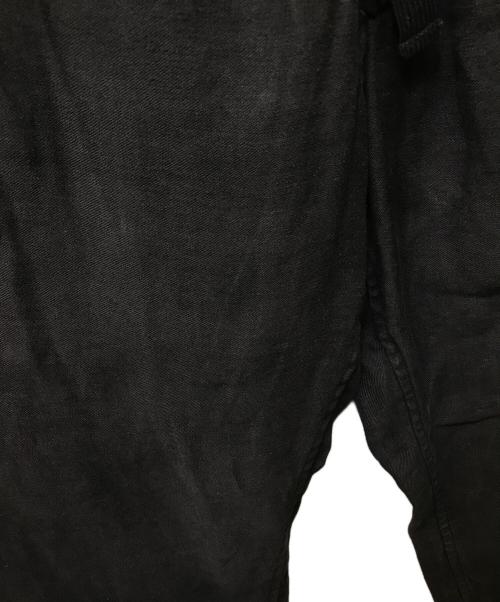 COMOLI（コモリ）COMOLI (コモリ) リネン起毛 ドローストリングパンツ ブラック サイズ:2の古着・服飾アイテム