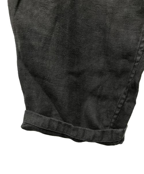 COMOLI（コモリ）COMOLI (コモリ) リネン起毛 ドローストリングパンツ ブラック サイズ:2の古着・服飾アイテム
