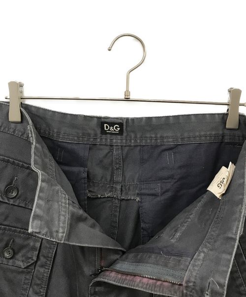 D&G（ディーアンドジー）D&G (ディーアンドジー) マルチポケットストレートカーゴパンツ グレー サイズ:48の古着・服飾アイテム