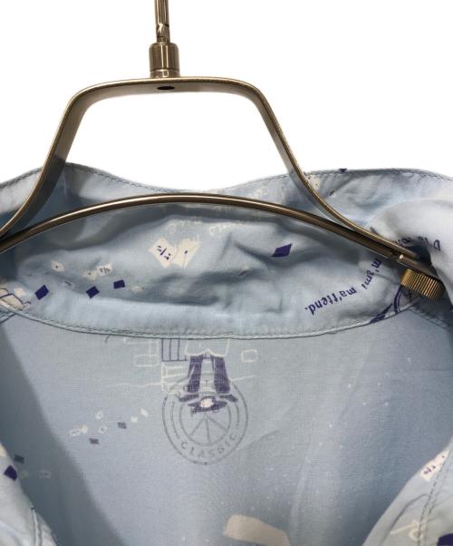 Porter Classic（ポータークラシック）Porter Classic (ポータークラシック) アロハシャツ ブルー サイズ:Lの古着・服飾アイテム