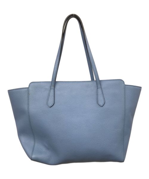 GUCCI（グッチ）GUCCI (グッチ) スウィングトートバッグ ブルーの古着・服飾アイテム