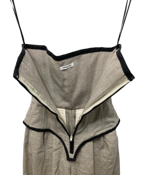 FUMIKA UCHIDA（フミカウチダ）FUMIKA UCHIDA (フミカウチダ) LINEN SUITING JUMPSUIT ベージュ サイズ:34の古着・服飾アイテム