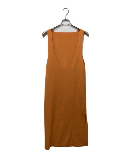 AURALEE（オーラリー）AURALEE (オーラリー) リブニットキャミワンピース オレンジ サイズ:1の古着・服飾アイテム