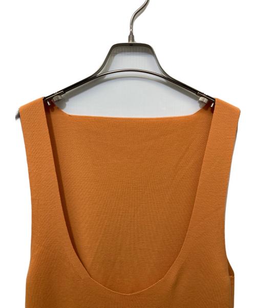 AURALEE（オーラリー）AURALEE (オーラリー) リブニットキャミワンピース オレンジ サイズ:1の古着・服飾アイテム