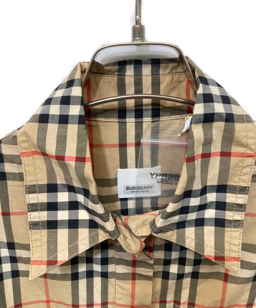 BURBERRY（バーバリー）BURBERRY (バーバリー) ノバチェックシャツワンピース ベージュ サイズ:UK8の古着・服飾アイテム