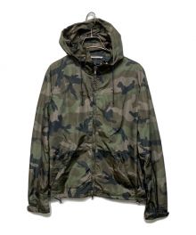 VALENTINO（ヴァレンティノ）の古着「ウッドランドカモダブルジップパーカー」｜カーキ