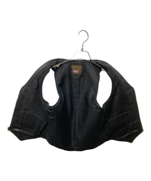VANSON（バンソン）VANSON (バンソン) レザーベスト ブラック サイズ:不明の古着・服飾アイテム