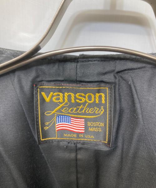 VANSON（バンソン）VANSON (バンソン) レザーベスト ブラック サイズ:不明の古着・服飾アイテム