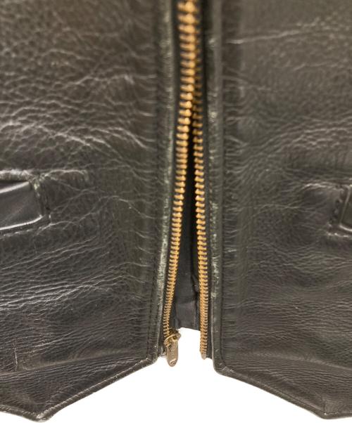 VANSON（バンソン）VANSON (バンソン) レザーベスト ブラック サイズ:不明の古着・服飾アイテム