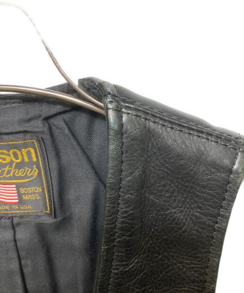 VANSON（バンソン）VANSON (バンソン) レザーベスト ブラック サイズ:不明の古着・服飾アイテム