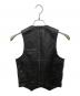 VANSON (バンソン) レザーベスト ブラック サイズ:不明：9000円