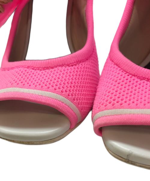 FENDI（フェンディ）FENDI (フェンディ) ニットヒールサンダル ピンク サイズ:38の古着・服飾アイテム