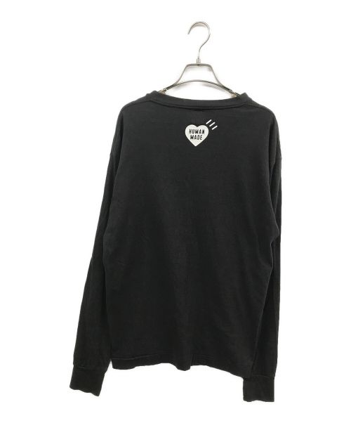 HUMAN MADE（ヒューマンメイド）HUMAN MADE (ヒューマンメイド) タイガーロゴロングスリーブカットソー ブラック サイズ:Sの古着・服飾アイテム