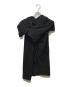 YOHJI YAMAMOTO（ヨウジヤマモト）の古着「CM 40/- STF SOFT SINGLE JERSEY STOLE DETAIL SHORT SLV TOP」｜ブラック