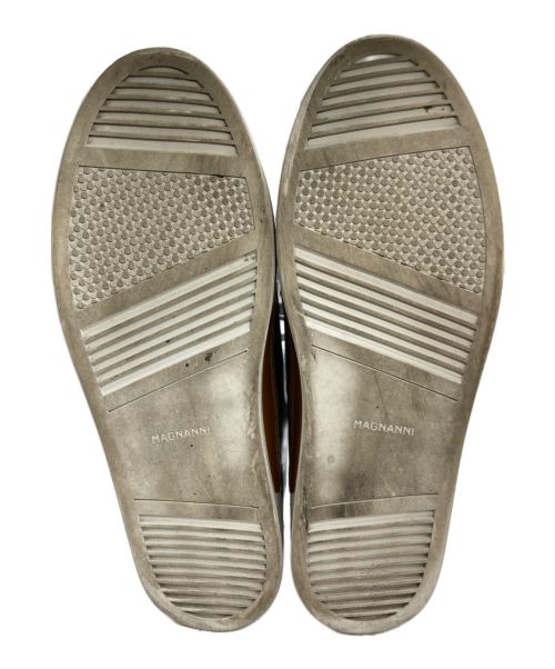 MAGNANNI（マグナーニ）MAGNANNI (マグナーニ) パティーヌ レザースニーカー ブラック サイズ:43の古着・服飾アイテム