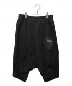 JULIUSユリウス）の古着「CROPPED SAROUEL PANTS」｜ブラック