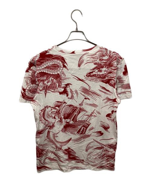 GUCCI（グッチ）GUCCI (グッチ) DISNEY (ディズニー) プリントTシャツ ホワイト×レッド サイズ:XSの古着・服飾アイテム