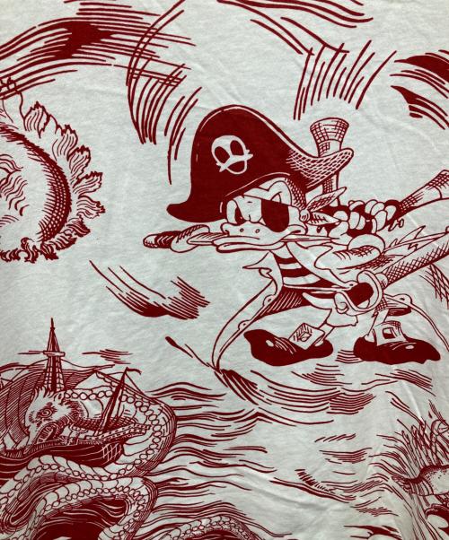 GUCCI（グッチ）GUCCI (グッチ) DISNEY (ディズニー) プリントTシャツ ホワイト×レッド サイズ:XSの古着・服飾アイテム