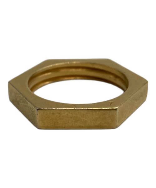 Maison Margiela（メゾンマルジェラ）Maison Margiela (メゾンマルジェラ) BOLT&NAT RING ゴールド サイズ:7の古着・服飾アイテム