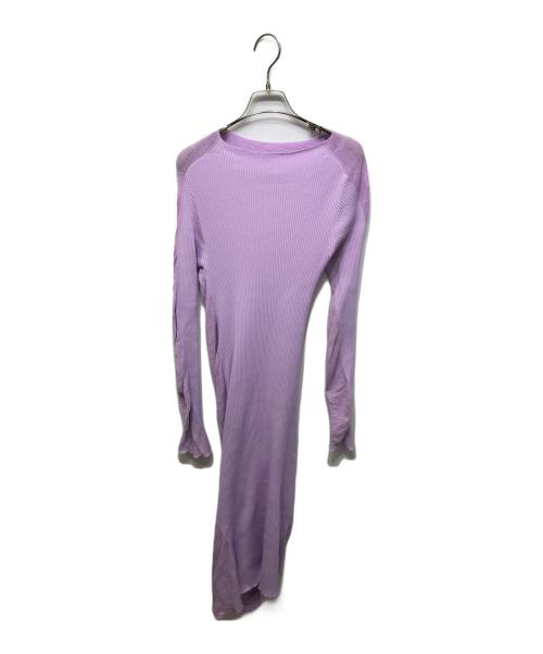 ISSEY MIYAKE（イッセイミヤケ）ISSEY MIYAKE (イッセイミヤケ) 切替プリーツワンピース ピンク サイズ:Mの古着・服飾アイテム