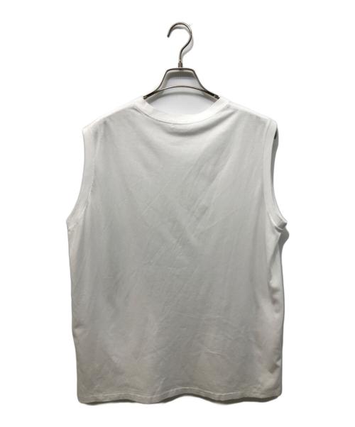 COMOLI（コモリ）COMOLI (コモリ) コットンジャージーノースリーブTシャツ ホワイト サイズ:Lの古着・服飾アイテム