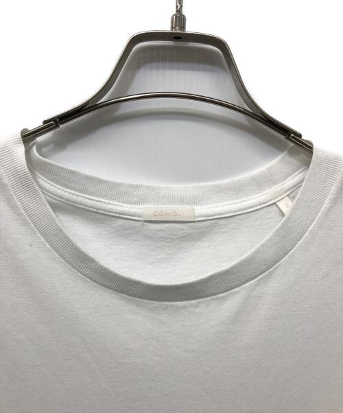 COMOLI（コモリ）COMOLI (コモリ) コットンジャージーノースリーブTシャツ ホワイト サイズ:Lの古着・服飾アイテム