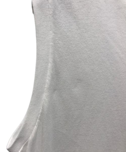 COMOLI（コモリ）COMOLI (コモリ) コットンジャージーノースリーブTシャツ ホワイト サイズ:Lの古着・服飾アイテム