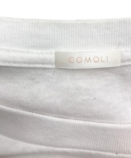 COMOLI（コモリ）COMOLI (コモリ) コットンジャージーノースリーブTシャツ ホワイト サイズ:Lの古着・服飾アイテム