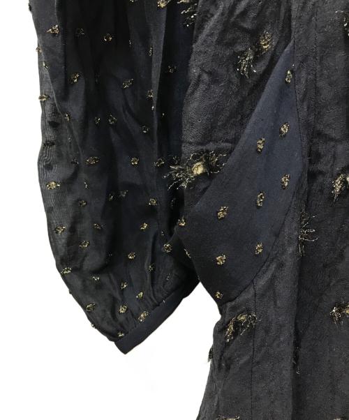 Mame Kurogouchi（マメクロゴウチ）Mame Kurogouchi (マメクロゴウチ) Flower Willow Volume Sleeves Dress ブラック サイズ:1の古着・服飾アイテム