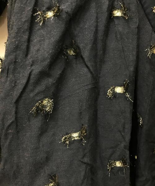 Mame Kurogouchi（マメクロゴウチ）Mame Kurogouchi (マメクロゴウチ) Flower Willow Volume Sleeves Dress ブラック サイズ:1の古着・服飾アイテム