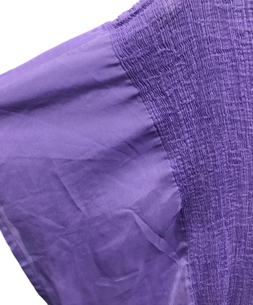 me ISSEY MIYAKE（ミーイッセイ ミヤケ）me ISSEY MIYAKE (ミーイッセイ ミヤケ) SHEER SEE-THROUGH CREPE パープル サイズ:Freeの古着・服飾アイテム